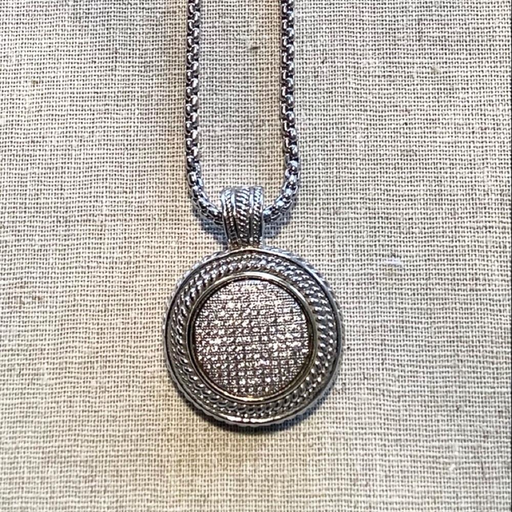 YURMAN STYLE NECKLACE WITH REMOVABLE ENHANCER-NEW